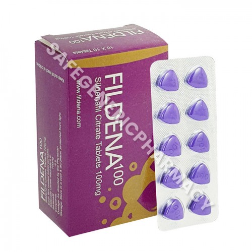 Fildena (Sildenafil Citrate 100mg Tablets) 1 - 10 pack of 100mg Fildena Sildenafil Citrate Tablets (Viagra)
